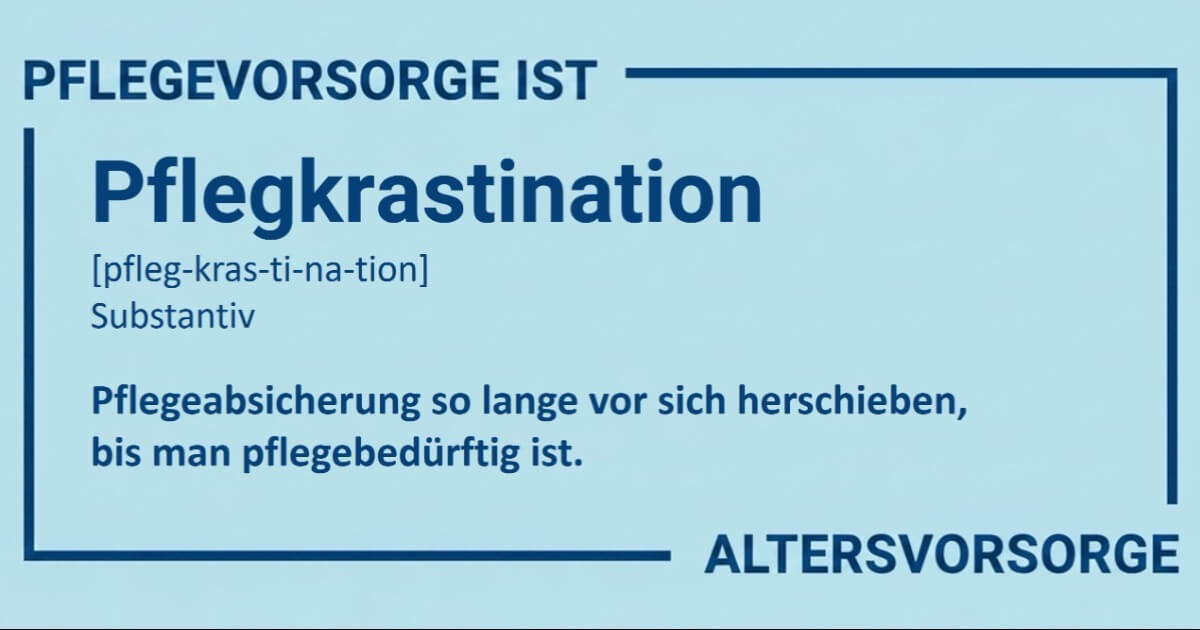 Pflegevorsorge sch�tz Sie, Angeh�rige UND Ihr Verm�gen